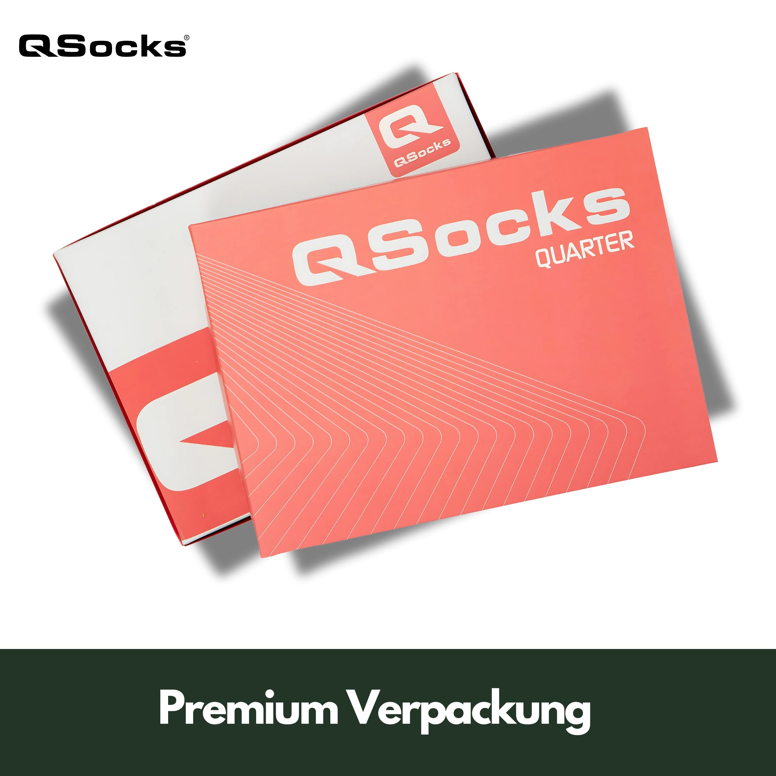 Quarter Mittelhohe Socken gepolstert für Damen und Herren 4X Paar