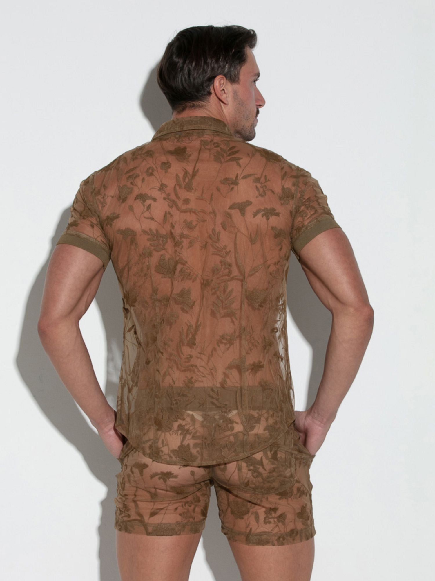 CODE 22 durchsichtiges LACE HEMD in feiner Spitze, 9760 Code 22 Kleidung & Accessoires:Herren:Herrenmode:Shirts & Hemden:Freizeithemden & Shirts nudosz.myshopify.com