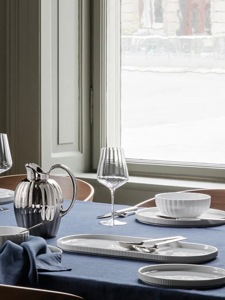 Servierplatte Bernadotte weiß 40,4cm