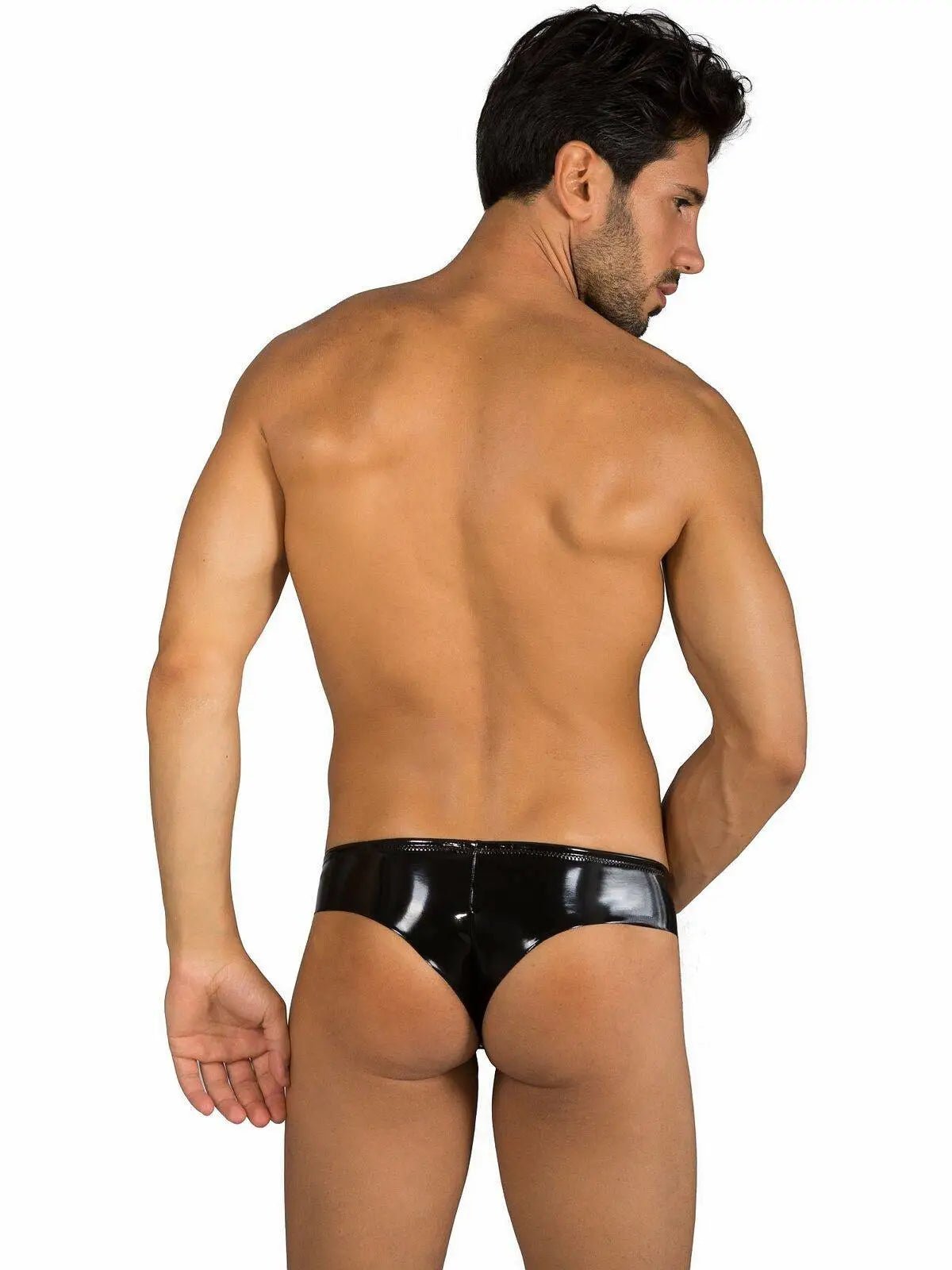 EROS VENEZIANI - 7328 Push-Up Lack Slip Latex Gummi Fetish Brasil Brief - noodosz