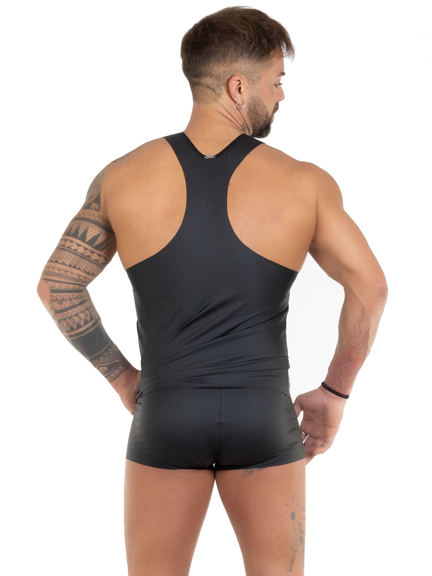 EROS VENEZIANI 7508 WETLOOK TANK - Top, schwarz - noodosz EROS VENEZIANI 7508 WETLOOK TANK - Top, schwarz Eros Veneziani Kleidung & Accessoires:Erotik:Herrenunterwäsche nudosz.myshopify.com