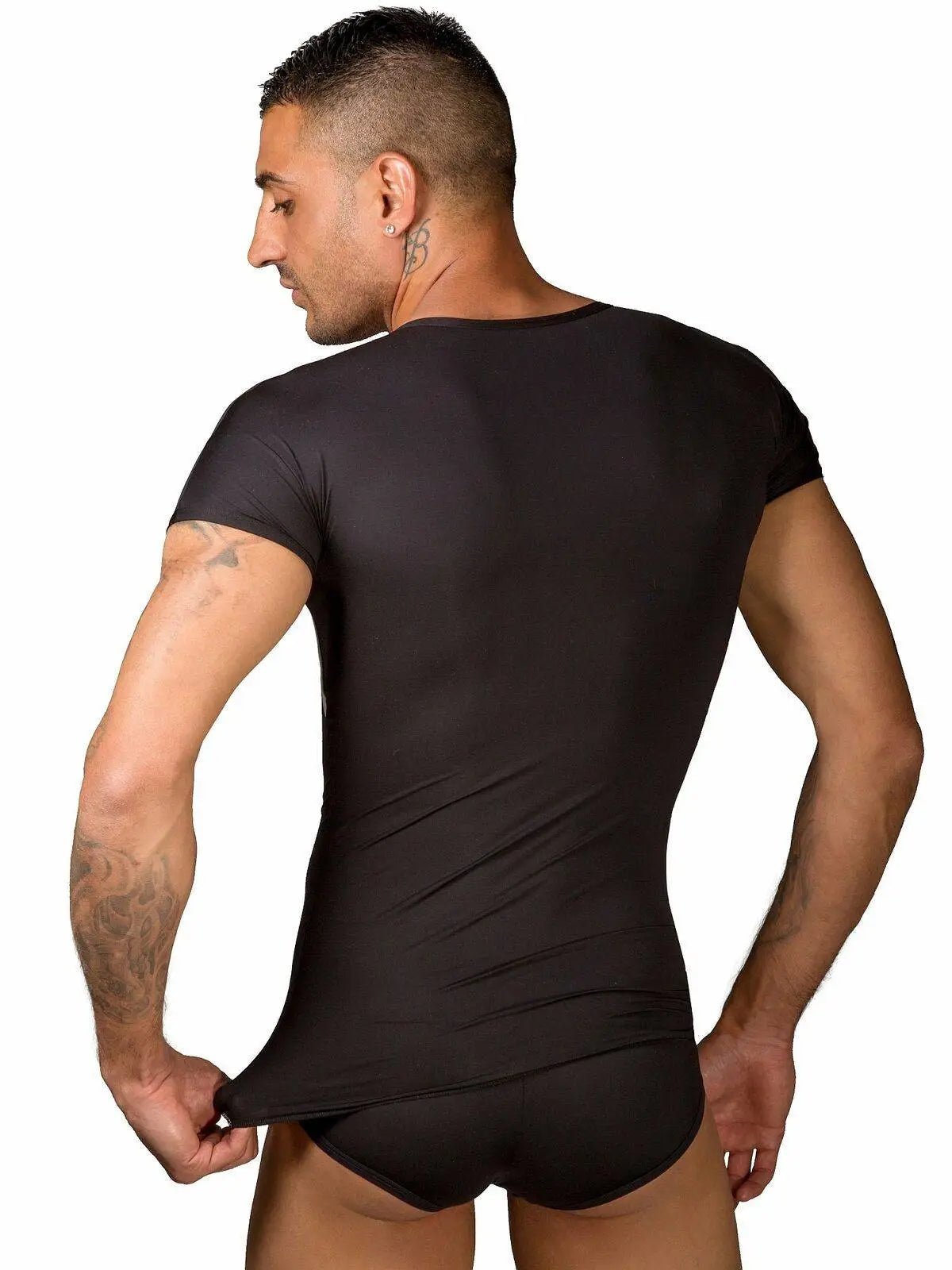 EROS VENEZIANI CB100 Herren Unterhemd - T-Shirt Kurzarm Shirt Party Gogo - noodosz