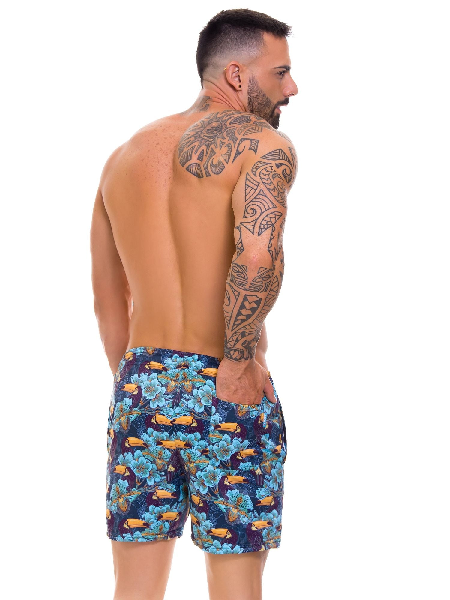 JOR 0668 TROPICAL Badeshorts, Boardshorts animal Print bedruckt - noodosz - Jor - Kleidung & Accessoires:Herrenmode:Bademode JOR 0668 TROPICAL Badeshorts, Boardshorts animal Print bedruckt Jor Kleidung & Accessoires:Herrenmode:Bademode nudosz.myshopify.com