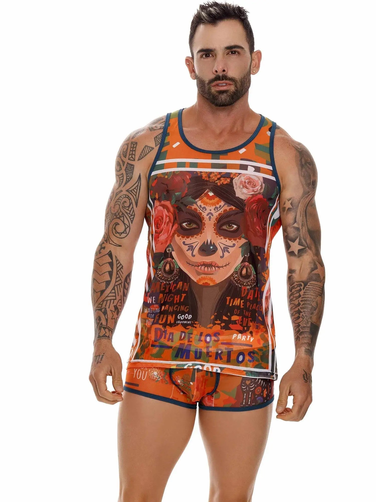 JOR 1647 DF bedrucktes Tank Top - noodosz JOR 1647 DF bedrucktes Tank Top Jor Kleidung & Accessoires:Herren:Herrenmode:Shirts & Hemden:T-Shirts nudosz.myshopify.com