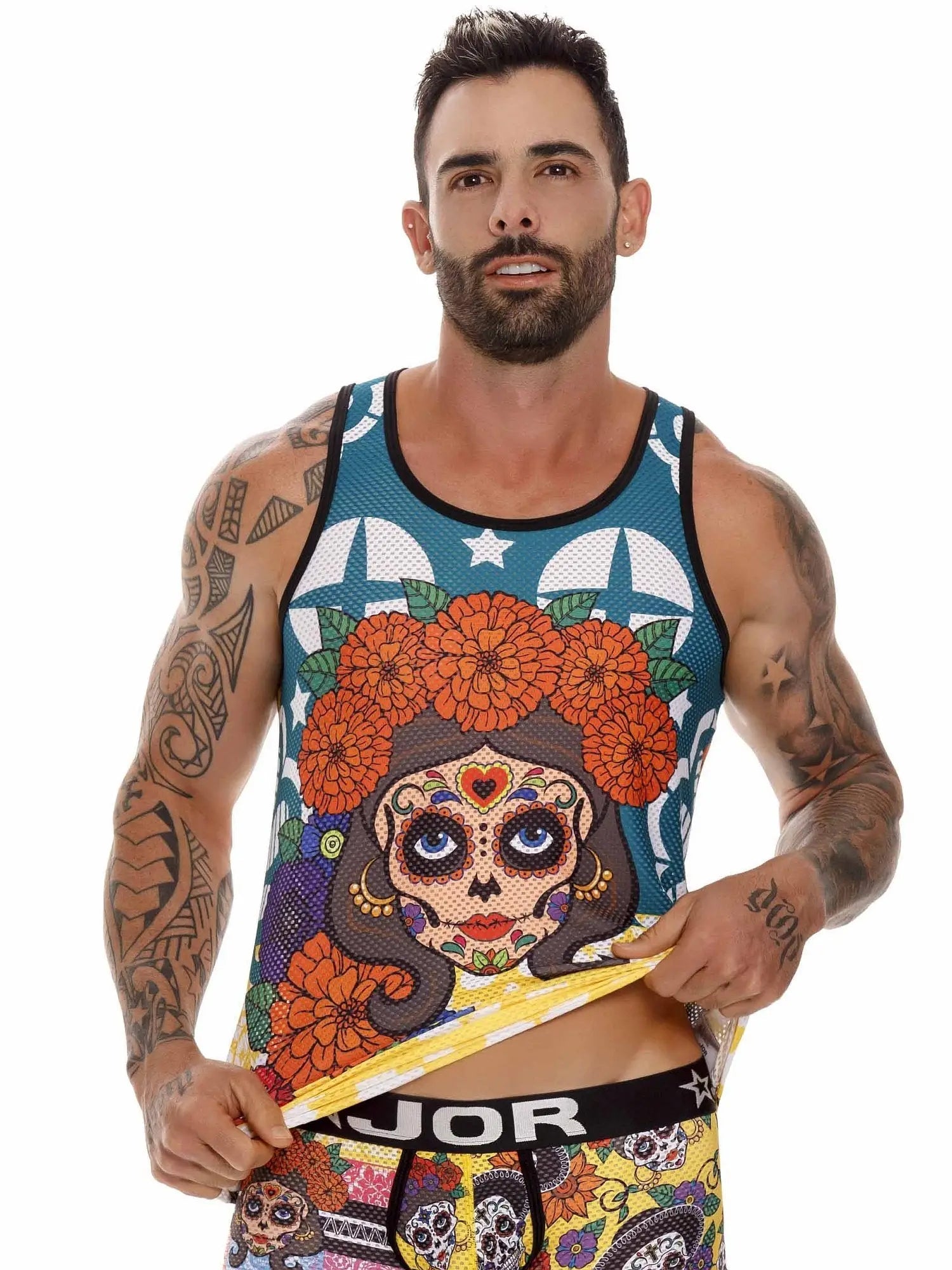JOR 1652 GUADALUPE bedrucktes Tank Top - noodosz JOR 1652 GUADALUPE bedrucktes Tank Top Jor Kleidung & Accessoires:Herren:Herrenmode:Shirts & Hemden:T-Shirts nudosz.myshopify.com
