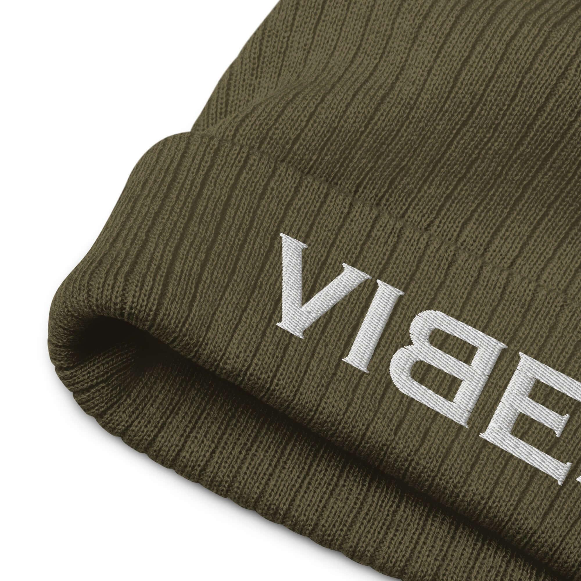 TOV Beanie - Strickmütze | VIBES (Grün/Grau) * Unisex