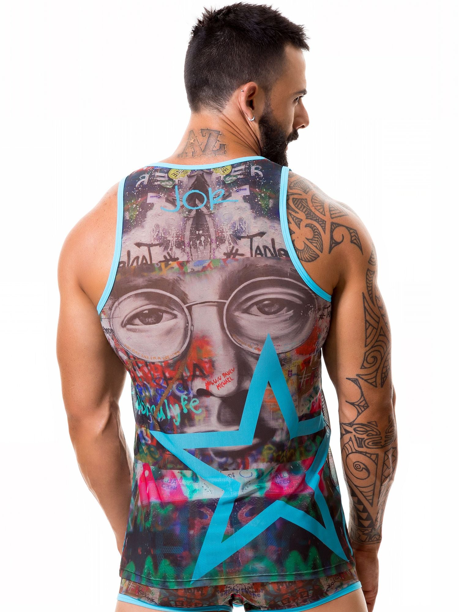 JOR 0323 FREEDOM TANK - Top bedruckt Jor Kleidung & Accessoires:Herren:Herrenmode:Shirts & Hemden:T-Shirts nudosz.myshopify.com