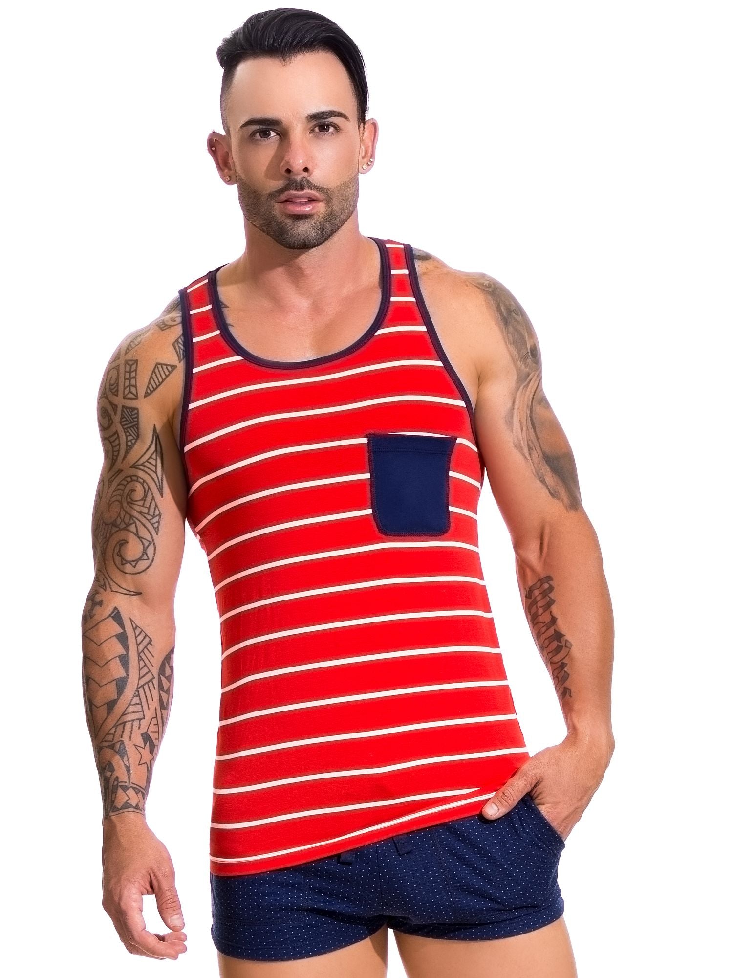 JOR 0601 NAVAL Tank Top Trainingsshirt Jor Kleidung & Accessoires:Herrenmode:Fitnessmode:Sporttops nudosz.myshopify.com