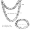 16mm Goldene Miami Curb Cuban Link Kette aus 316L-Edelstahl - Hip Hop Halskette