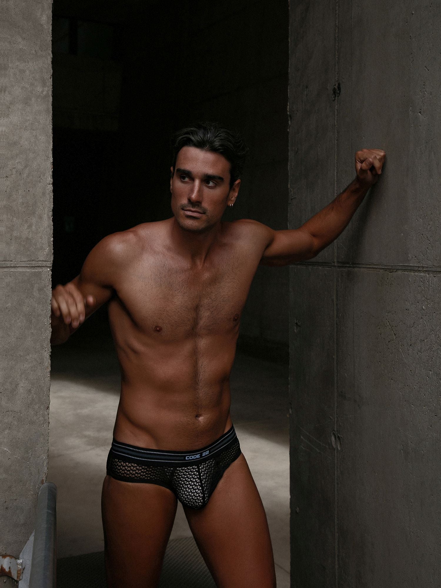 CODE 22 OPENWORK MESH BRIEF 2141 -  Unterhose, Slip Code 22 Kleidung & Accessoires:Herren:Herrenmode:Unterwäsche nudosz.myshopify.com