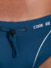 Close-up of CODE 22 Tarifa swim brief showcasing adjustable drawstring and logo detail. CODE 22  TARIFA SWIM BRIEF 25111 - Badehose mit Push-Up Einlage Code 22 Kleidung & Accessoires:Herren:Herrenmode:Bademode nudosz.myshopify.com