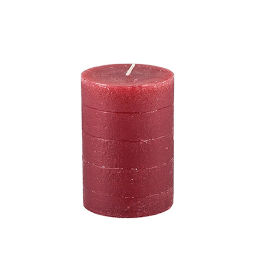 Stumpenkerze Rustic 7x10cm, in mehreren Farben