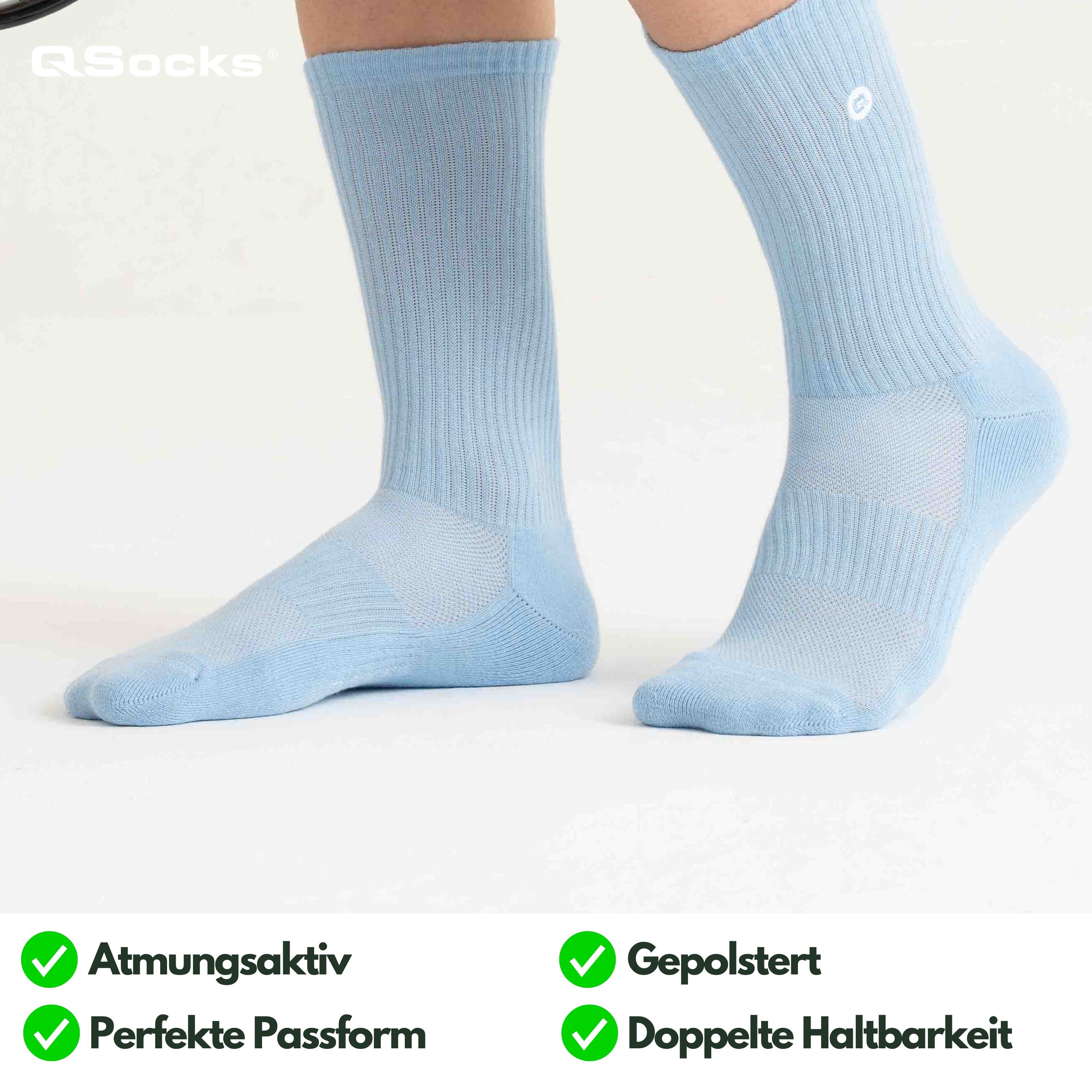 Sportsocken gepolstert für Damen und Herren 4X Paar