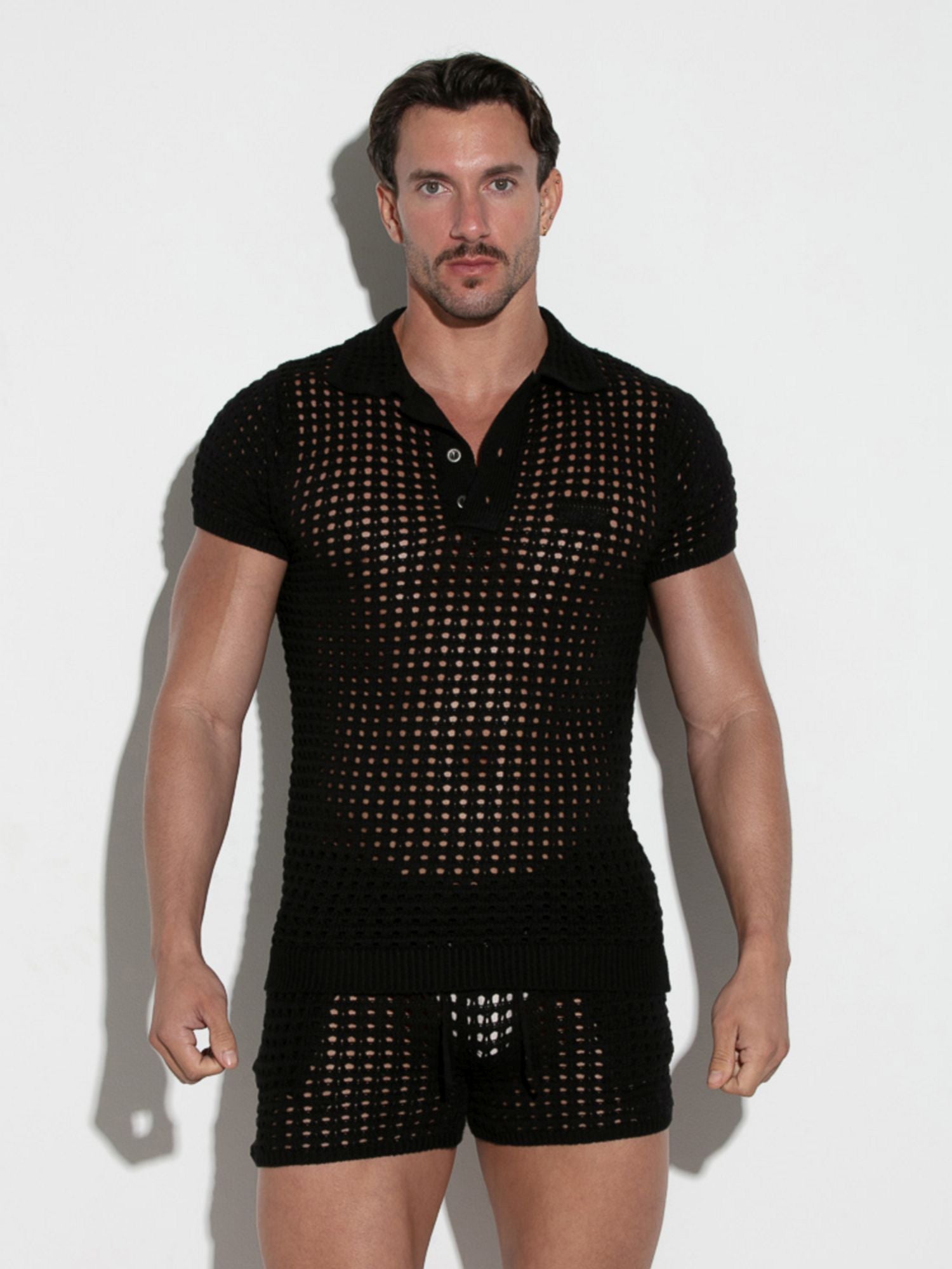 CODE 22 CROCKET KNIT POLO - 7007 Strick Polohemd Code 22 Kleidung & Accessoires:Herren:Herrenmode:Shirts & Hemden:Freizeithemden & Shirts nudosz.myshopify.com