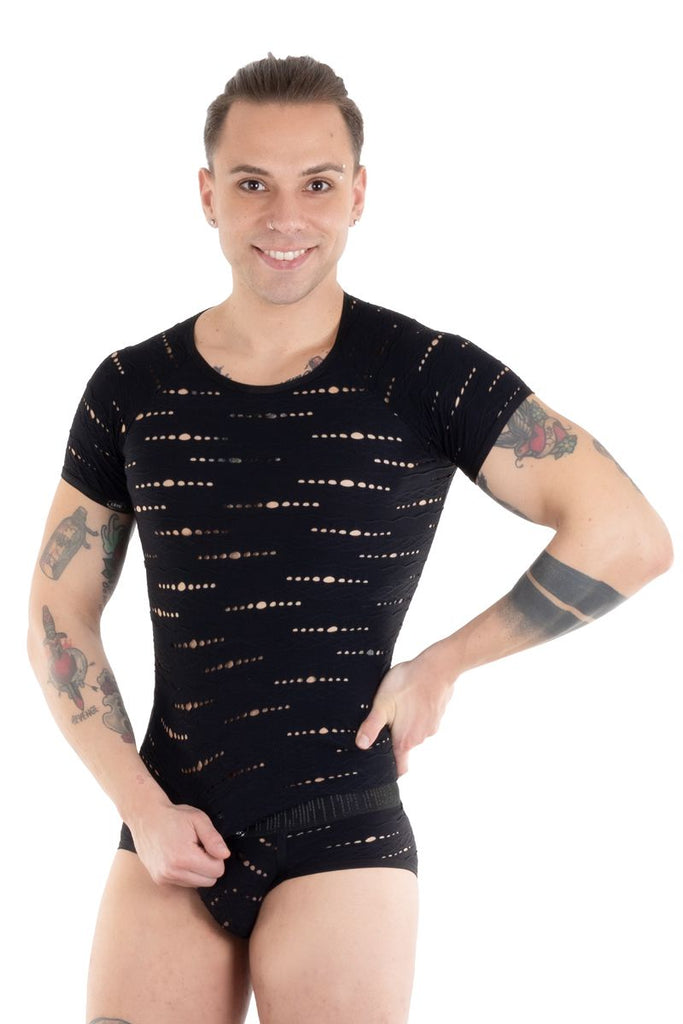 EROS VENEZIANI 7559 transparentes Clubshirt DARK ECLIPSE