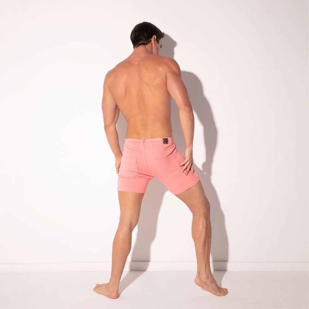 Code 22 - 5 POCKET STRETCH 9712S Chino Shorts Pink - kurze Hose