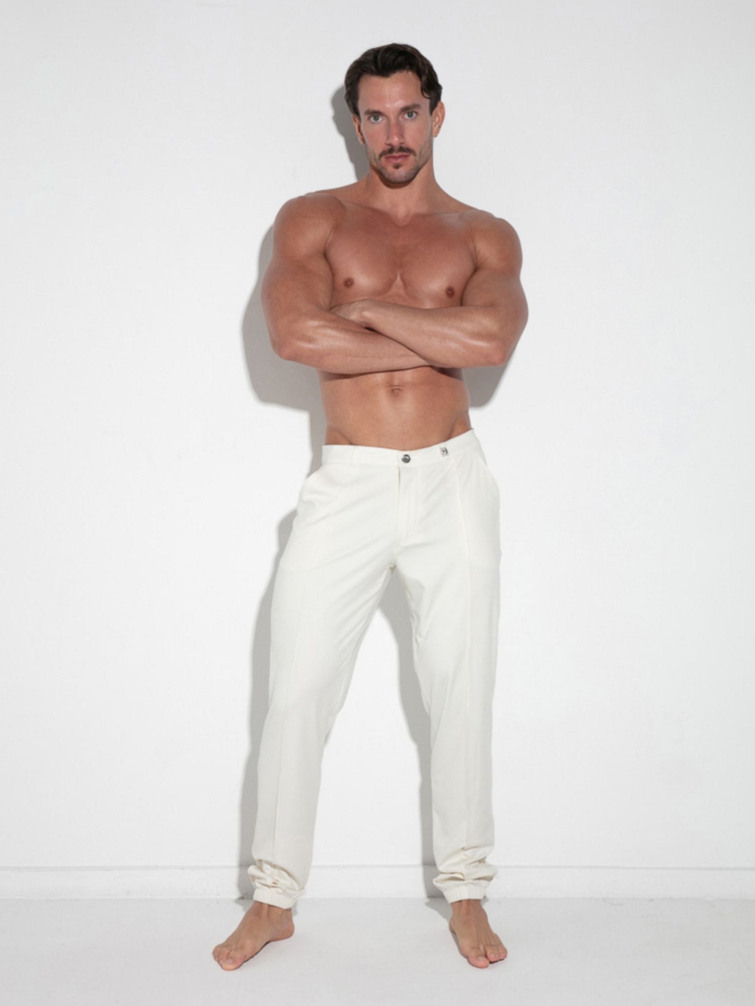 Code 22  SILKY CUFFED PANT 9748 - Stretchhose Code 22 Kleidung & Accessoires:Herrenmode:Jeans nudosz.myshopify.com