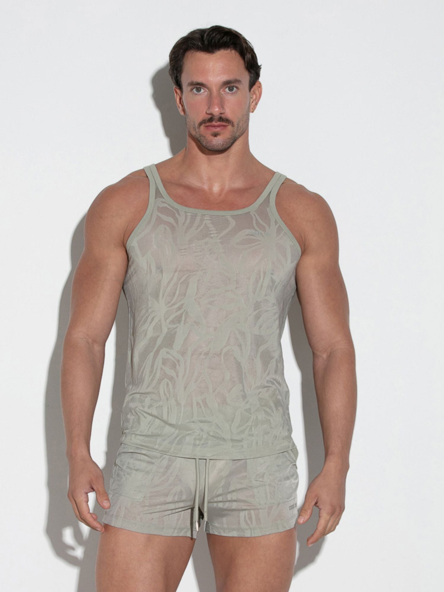 CODE 22 BRIGATE JAQUARD Tank Top 9757 Code 22 Kleidung & Accessoires:Herren:Herrenmode:Shirts & Hemden:T-Shirts nudosz.myshopify.com