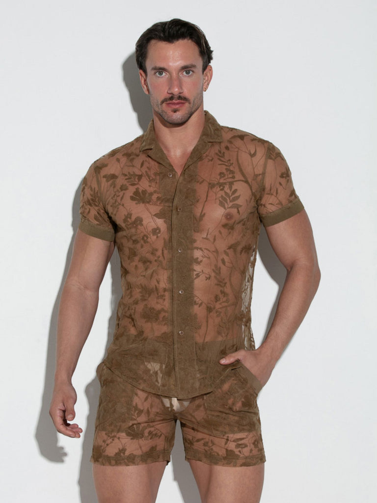 CODE 22 durchsichtiges LACE HEMD in feiner Spitze, 9760 Code 22 Kleidung & Accessoires:Herren:Herrenmode:Shirts & Hemden:Freizeithemden & Shirts nudosz.myshopify.com