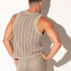 CODE 22 Openwork Jacquard  Tank Top - 9769