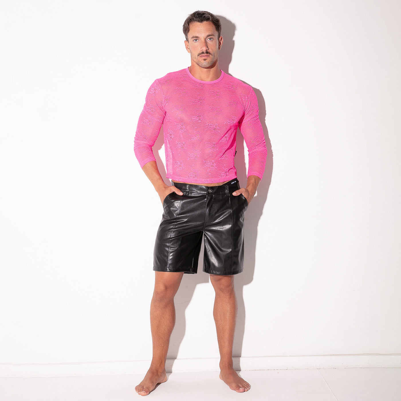 CODE 22 SHEER STRIPE TANKTOP 9776, ärmelloses T-Shirt