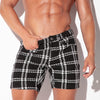 Code 22 - CAMERON PLAID SHORT 9792, kurze Chinohose in Karomuster