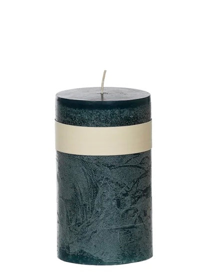 Blockkerze Timber 8x15cm, in mehreren Farben