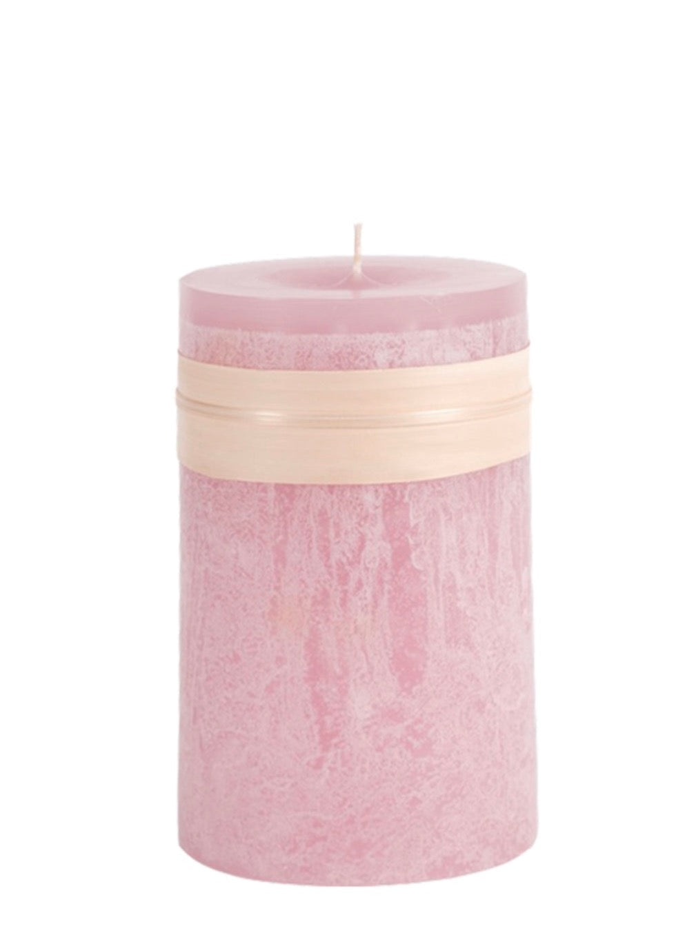 Blockkerze Timber 8x15cm, in mehreren Farben