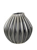 Vase Wide M rauchgrau