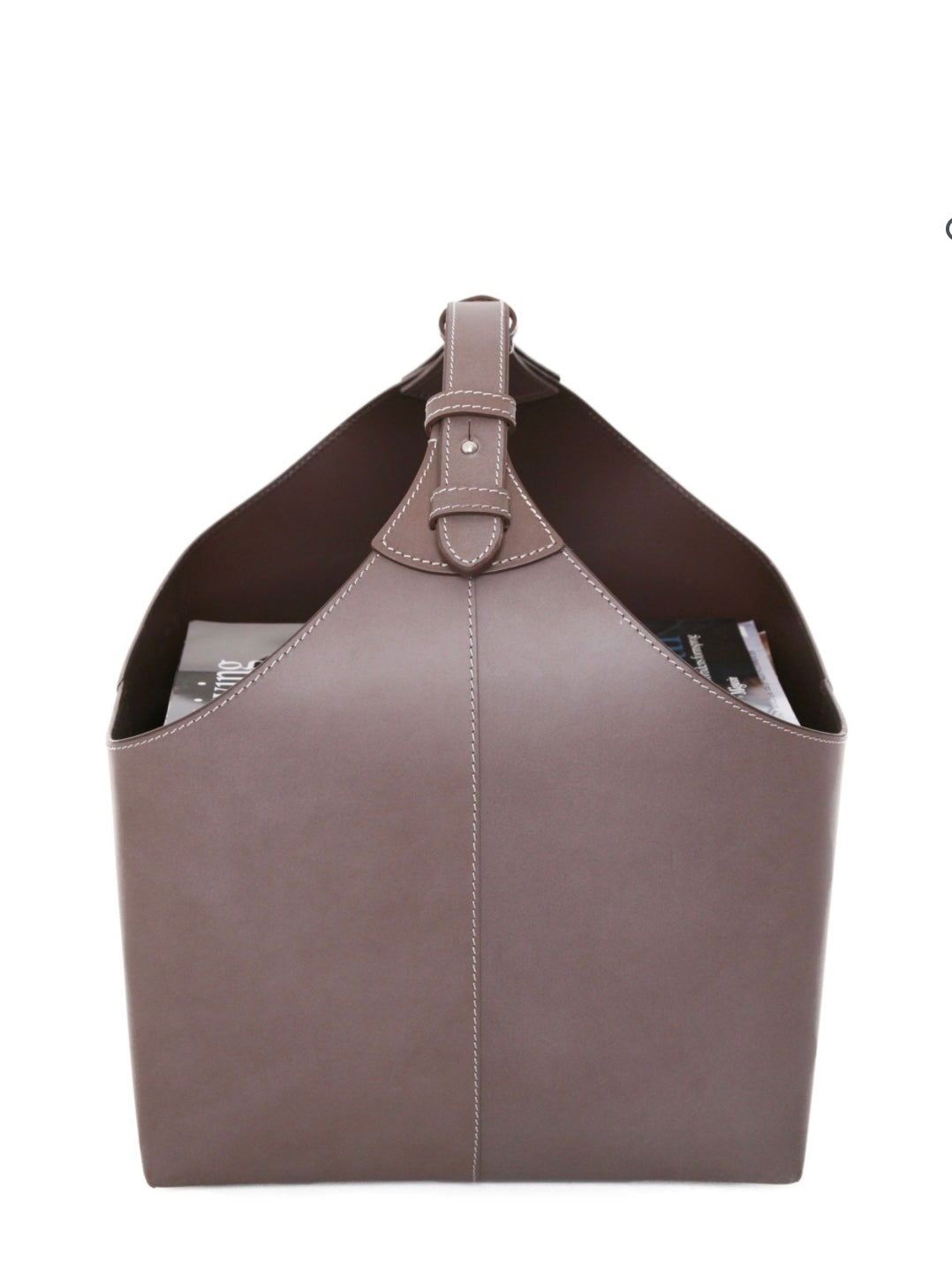 Zeitungskorb Square Leder, in 3 Farben