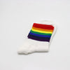 Regenbogen-Socken (Schwarz/Weiß mit Streifen)
