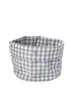 Brotkorb Rutan large weiß/hellgrau kariert ø20cm