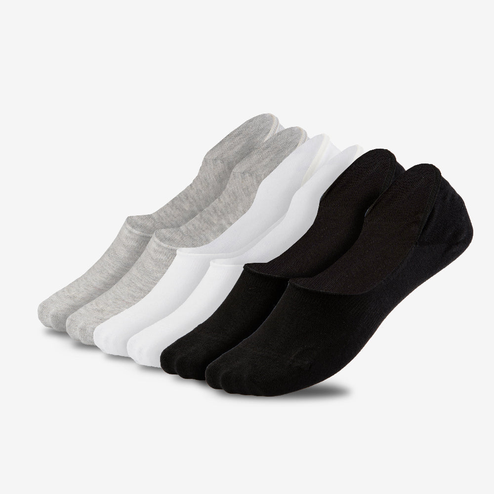 Medium Cut Ballerina Socken für Damen und Herren 6X Paar