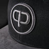 Snapback Cap - Black & Anthracite-Suede
