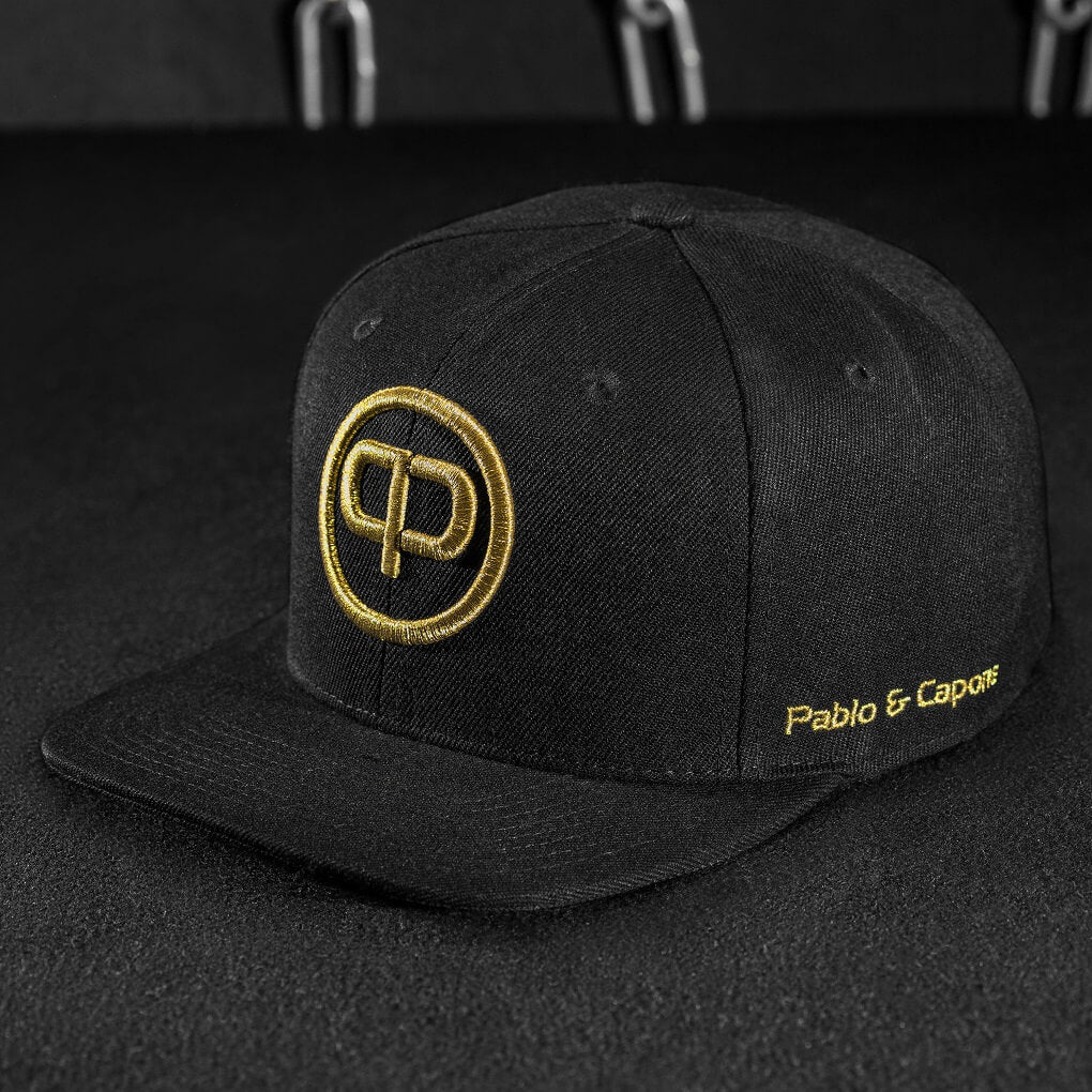 Snapback Cap - Black & Gold