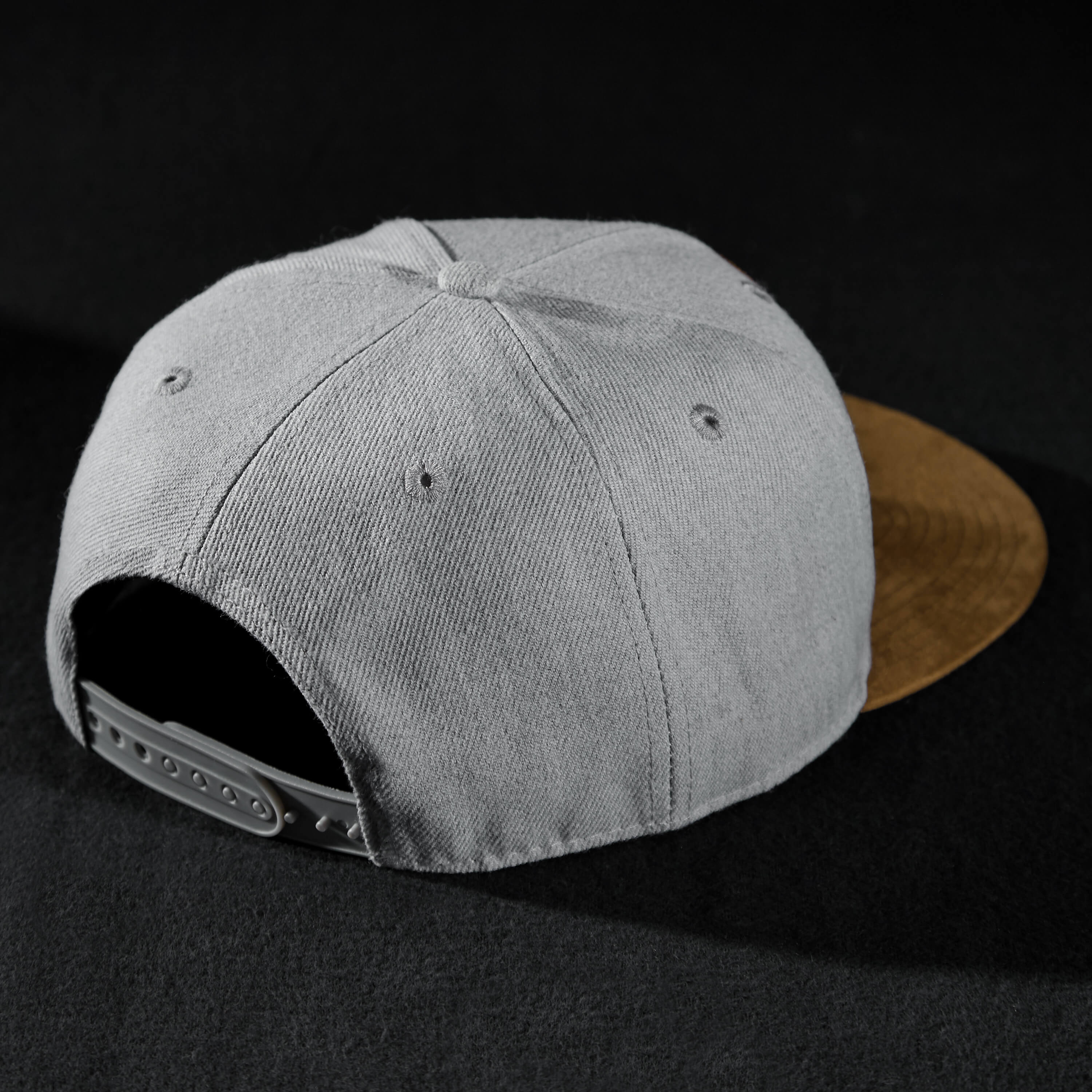Snapback Cap - Grey & Suede