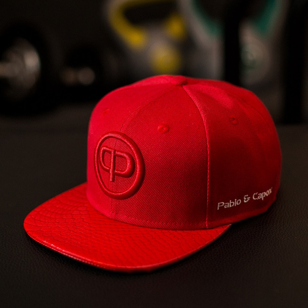 Snapback Cap - Red & Red
