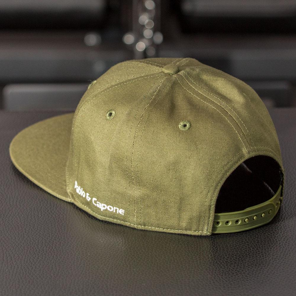 Snapback Cap - Khaki & White