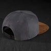 Snapback Cap - Anthracite & Suede