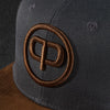 Snapback Cap - Anthracite & Suede