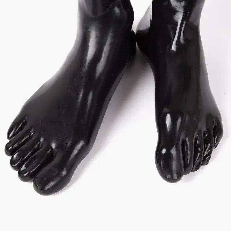 Unisex Schwarze Latexsocken aus hochwertigem Naturlatex