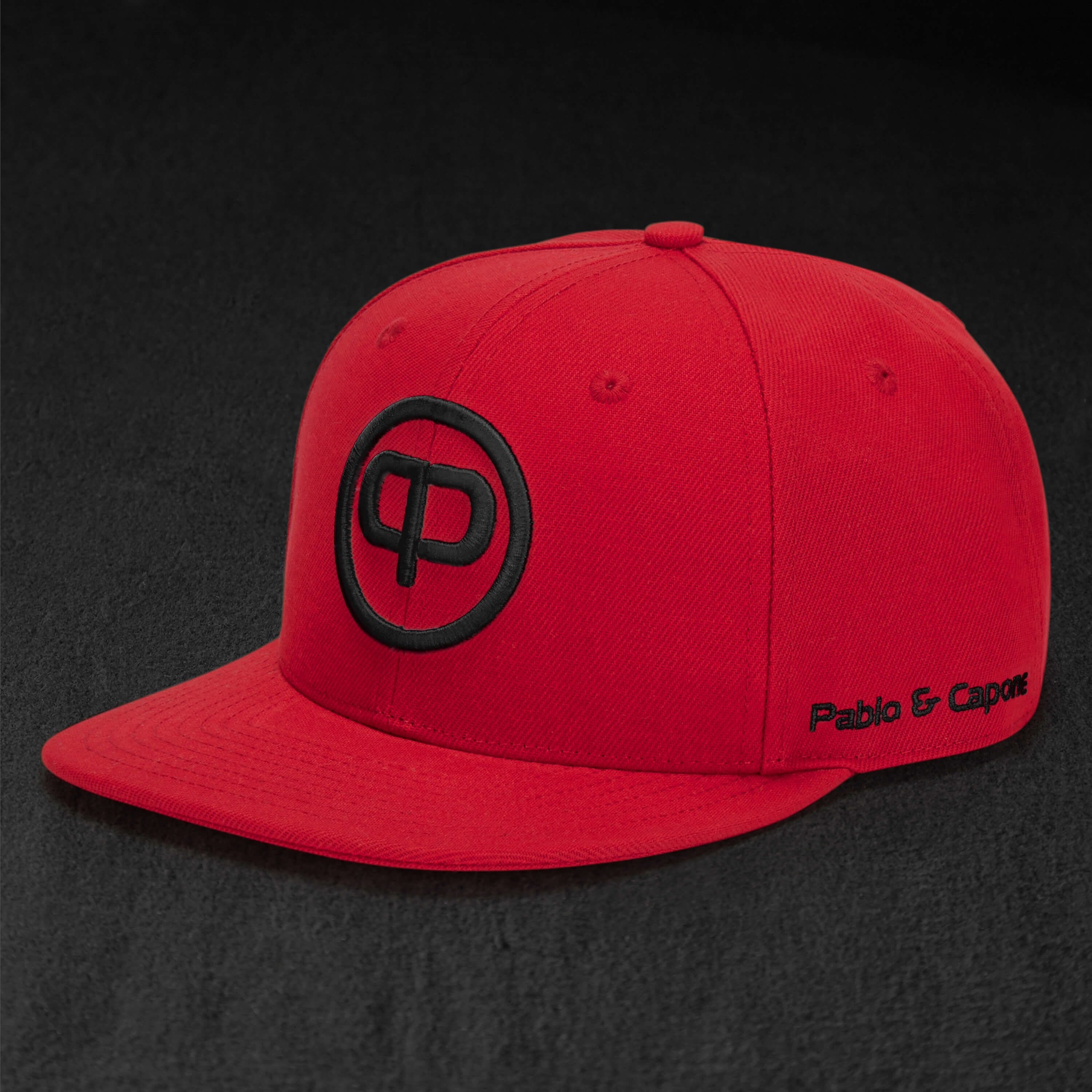 Snapback Cap - Red & Black