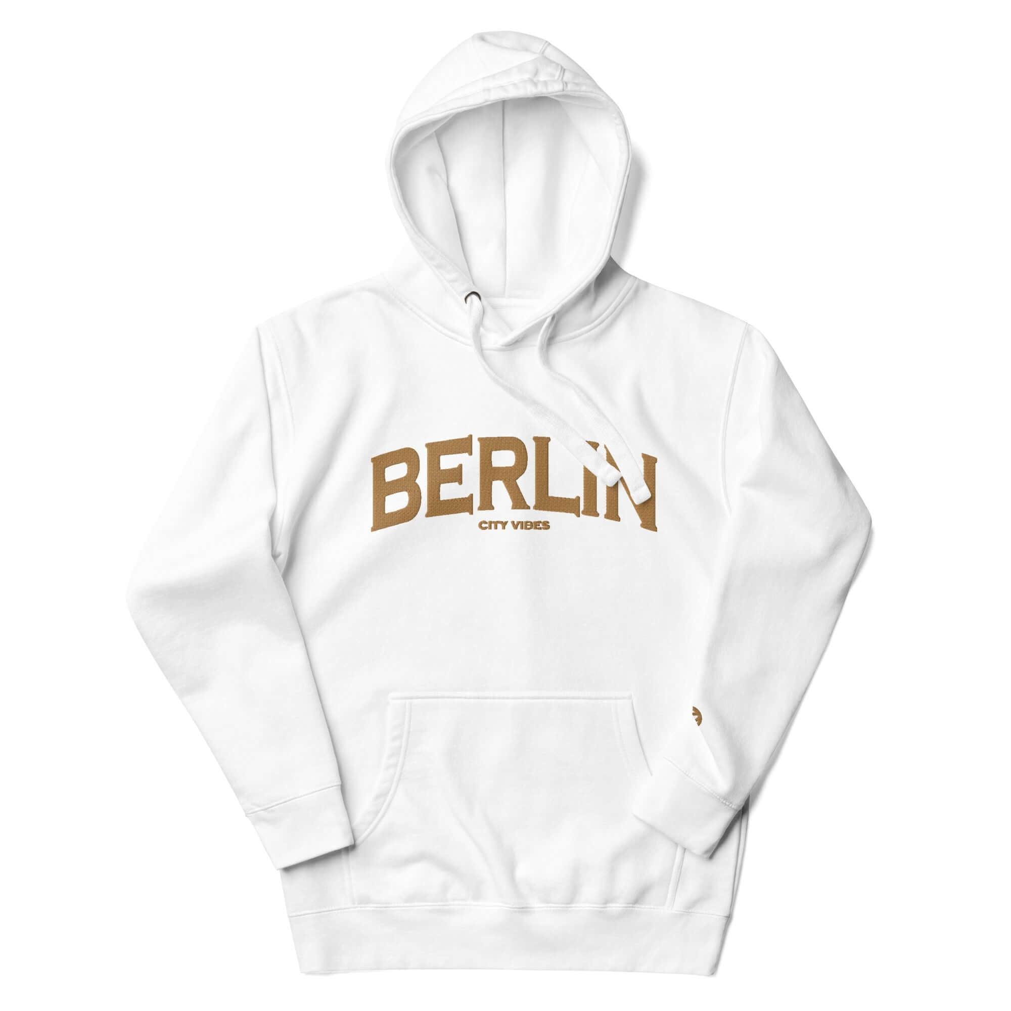 TOV Hoodie City | BERLIN (Weiß/Gold) * Unisex