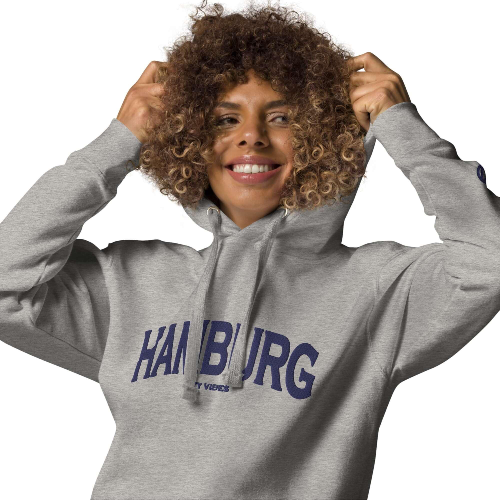 TOV Hoodie City | HAMBURG (Grau/Blau) * Unisex