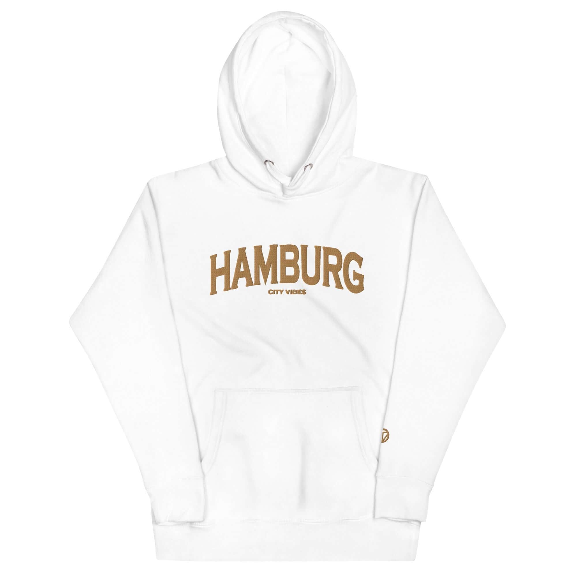TOV Hoodie City | HAMBURG (Weiß/Gold) * Unisex