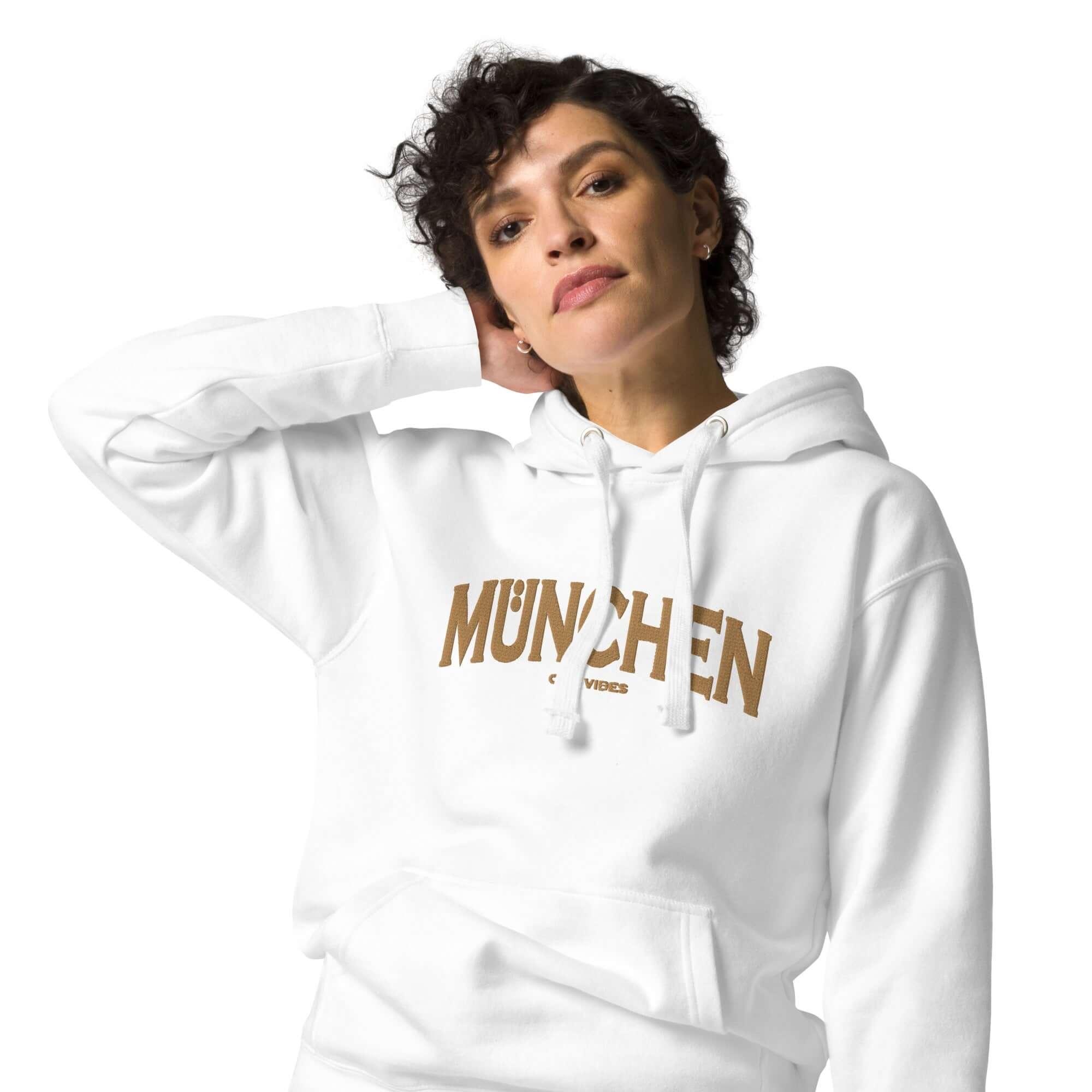 TOV Hoodie City | MÜNCHEN (Weiß/Gold) * Unisex