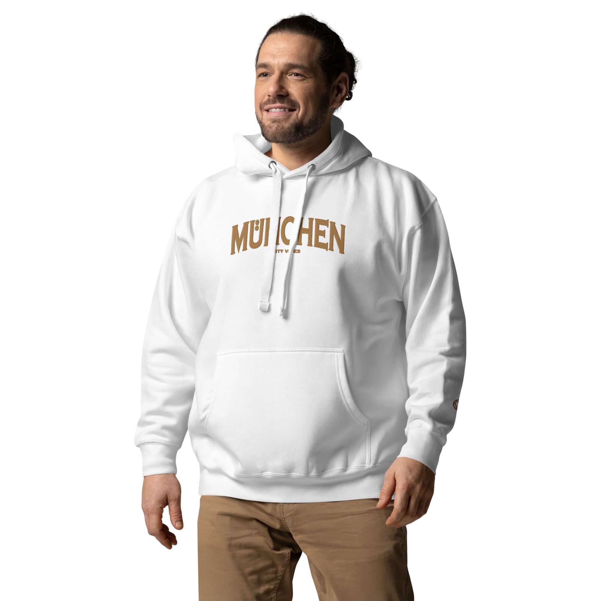 TOV Hoodie City | MÜNCHEN (Weiß/Gold) * Unisex