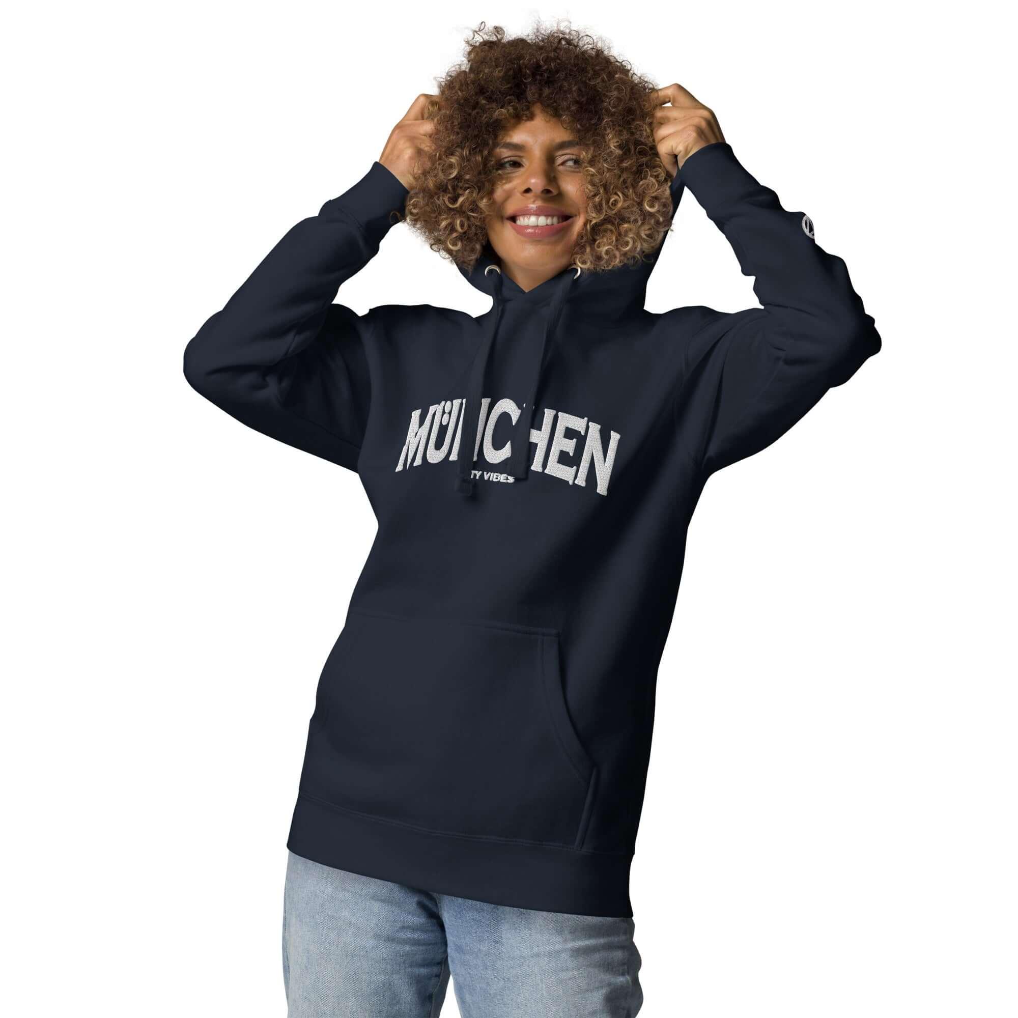 TOV Hoodie City | MÜNCHEN (Navy/Weiß) * Unisex
