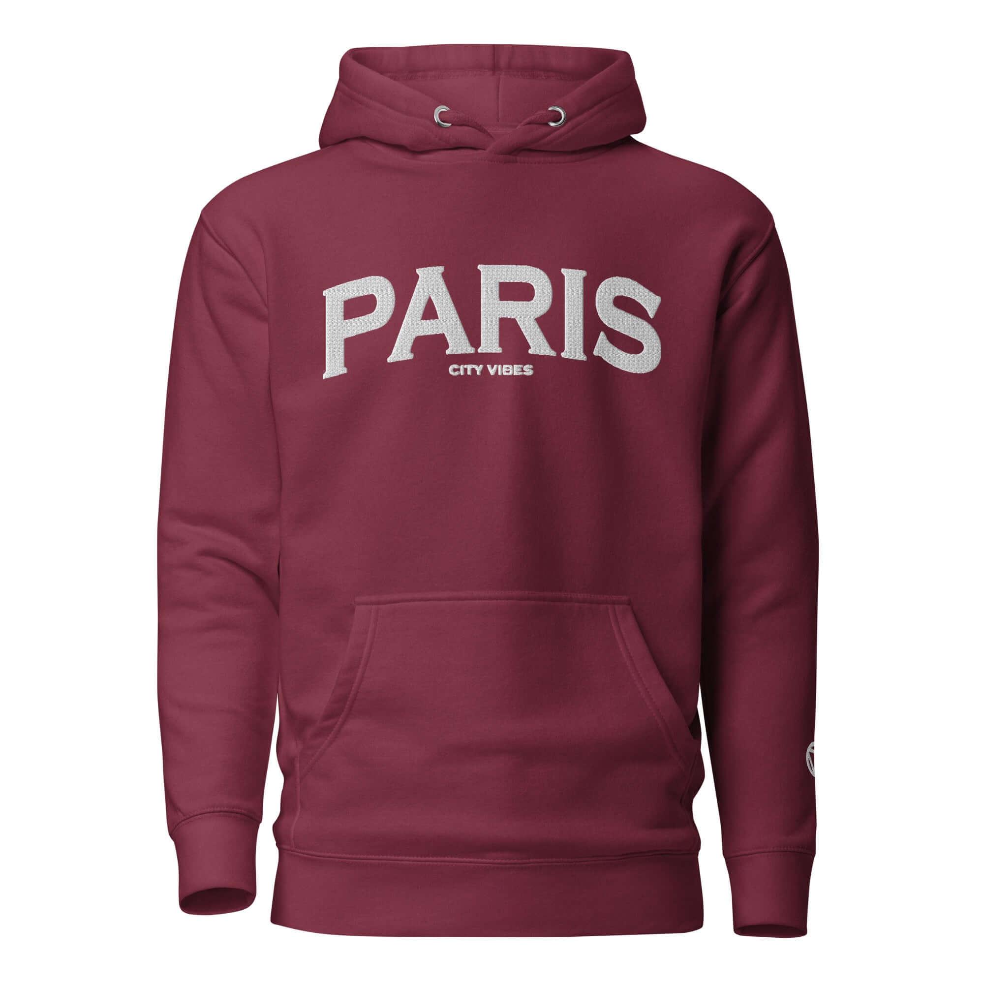 TOV Hoodie City | PARIS (Rot/Weiß) * Unisex