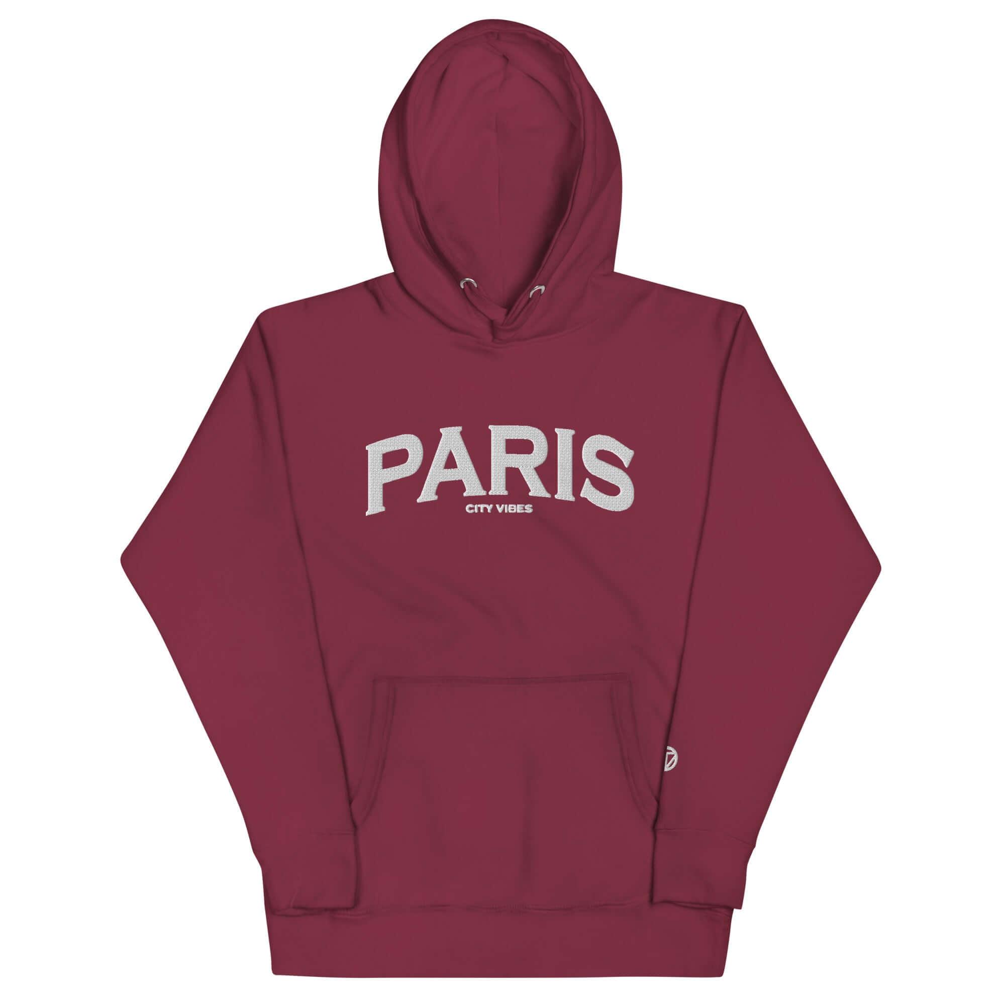 TOV Hoodie City | PARIS (Rot/Weiß) * Unisex